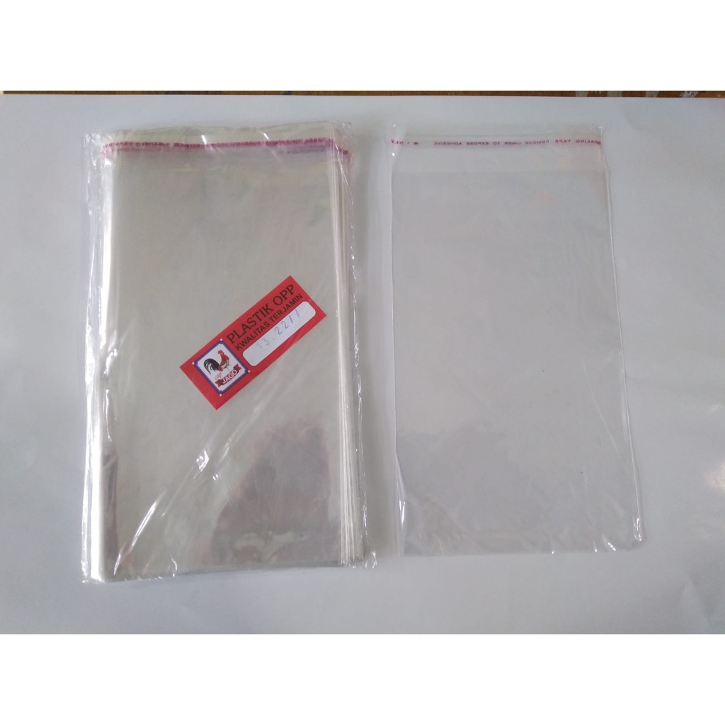 

Grosir Plastik OPP 13x22 cm isi 100 lmbr untuk kemasan buku dan undangan