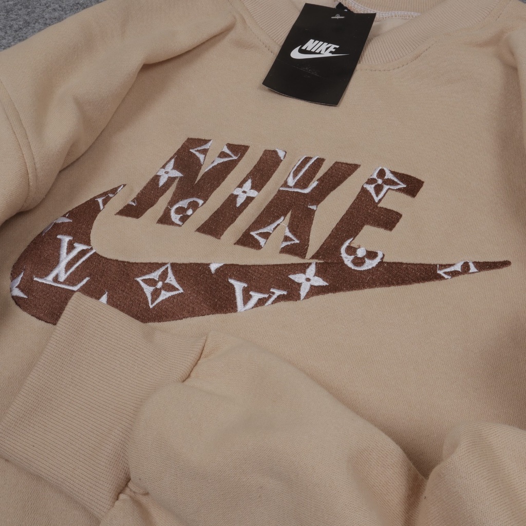 JAKET SWEATER CREWNECK NK X L-V SIMPLE UNISEX GOOD QUALITY