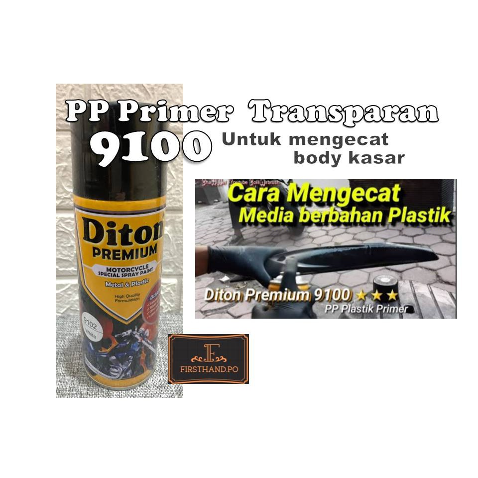 Cat Pilox Diton Premium 9100 PP Plastic Primer Epoxy Epoksi Poxy Foxi Plastik Warna Transparan