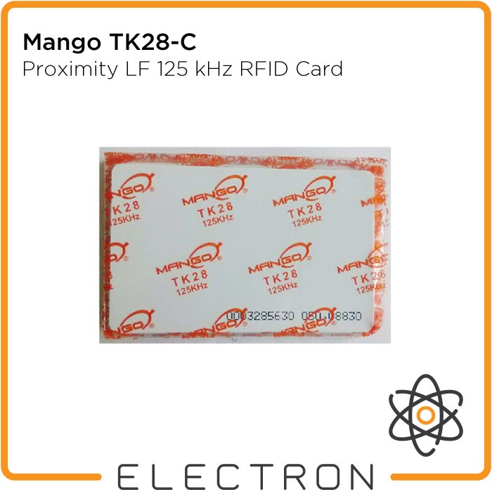 Mango TK28-C LF RFID 125kHz Proximity Card Tag EM TK4100 Kartu Akses Absensi