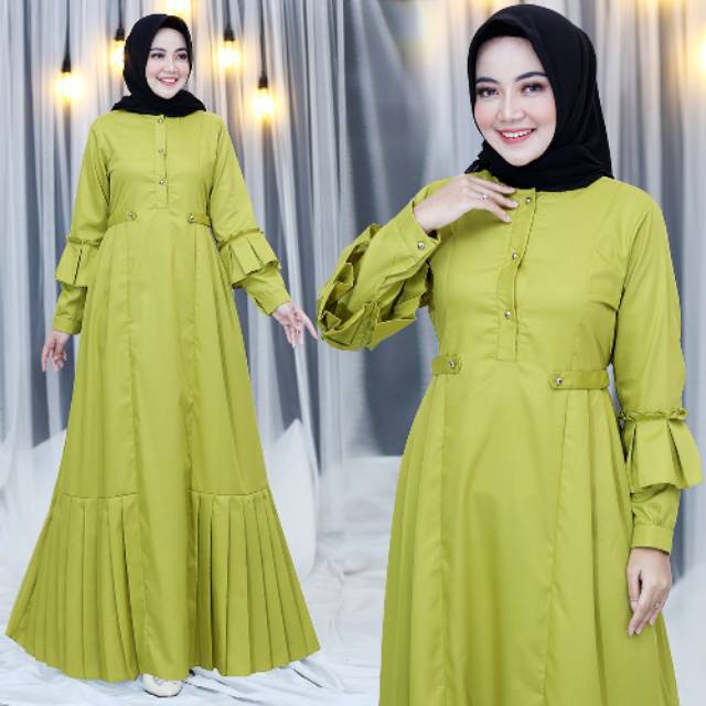 HAYYA DRESS LIME | KY_GALLERY |