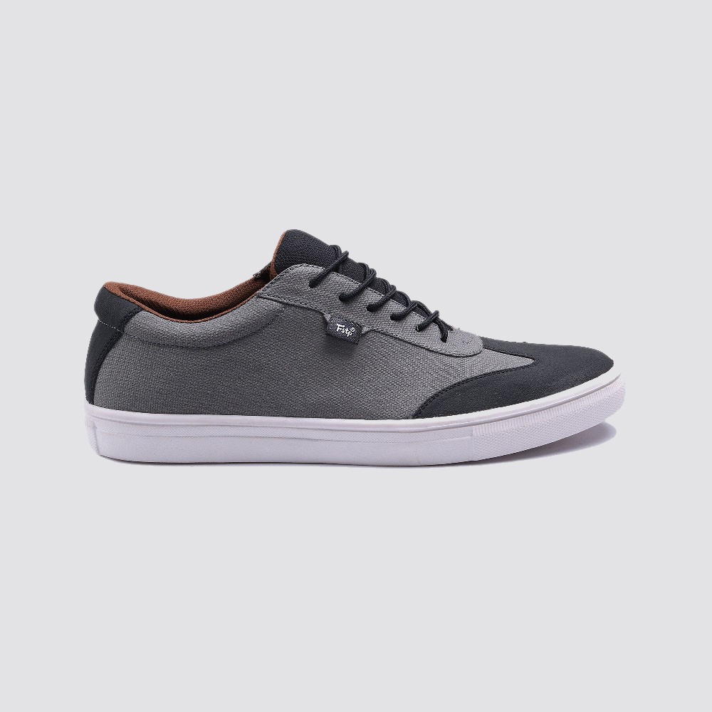 ATOM GREY BLACK |ManNeedMe x FSTP| Sepatu Sneakers Pria Casual ORI