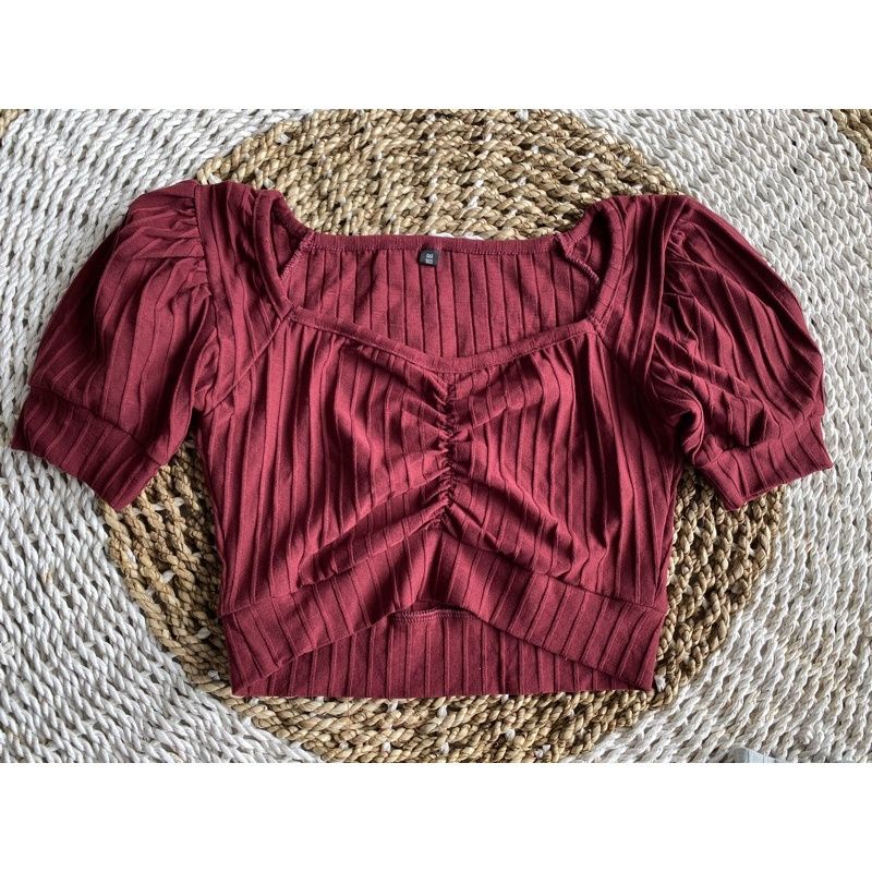 CROPTOP RIB BALON