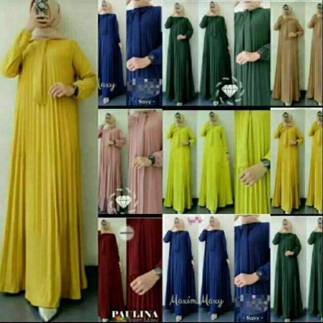 COD/ PLISKETA  MAXY DRESS/PAULINA MAXY / GAMIS PLISKET JUMBO/ PLISKET MAXY