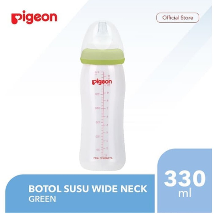 Pigeon Botol Susu PP Wide Neck 330Ml Green