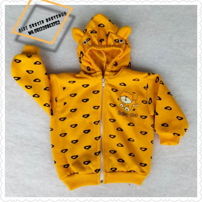 Jaket Bayi Motif Baby Cat