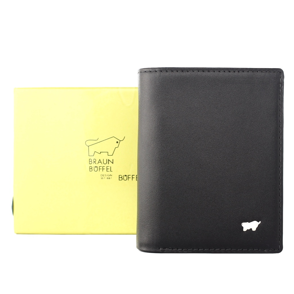 TOKOKOE - Dompet Pria model Berdiri bahan Kulit Premium Dompet Lipat - BB 5101 Black