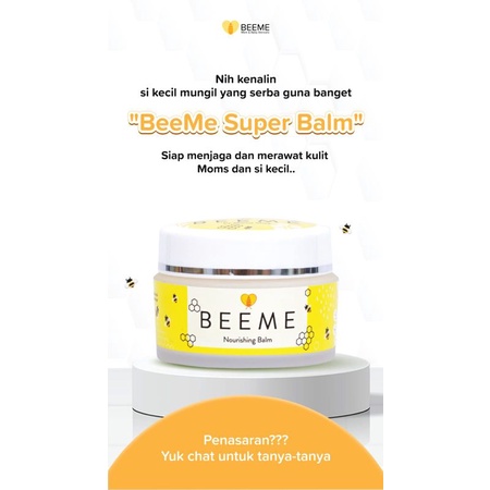 Beeme Nourishing Balm 15 Gram - / cream ruam bayi / cream biang keringat bayi/ krim kulit kering