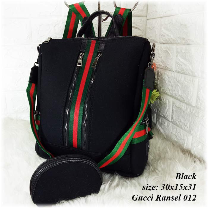 Tas Ransel Gucci Wanita 012 New Set Dompet - PC1