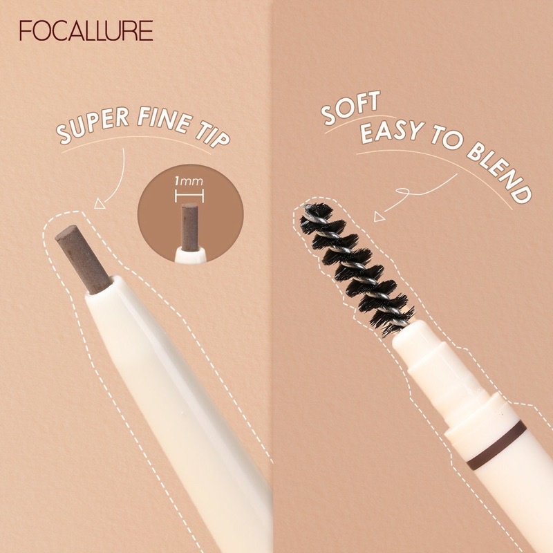 FOCALLURE FA-113 EYEBROW PENCIL WATERPROOF / ARTIST SUPERFINE  EYEBROW PENCIL