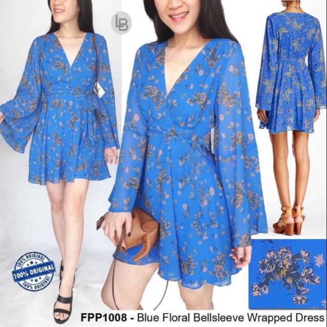 Free People Blue Floral