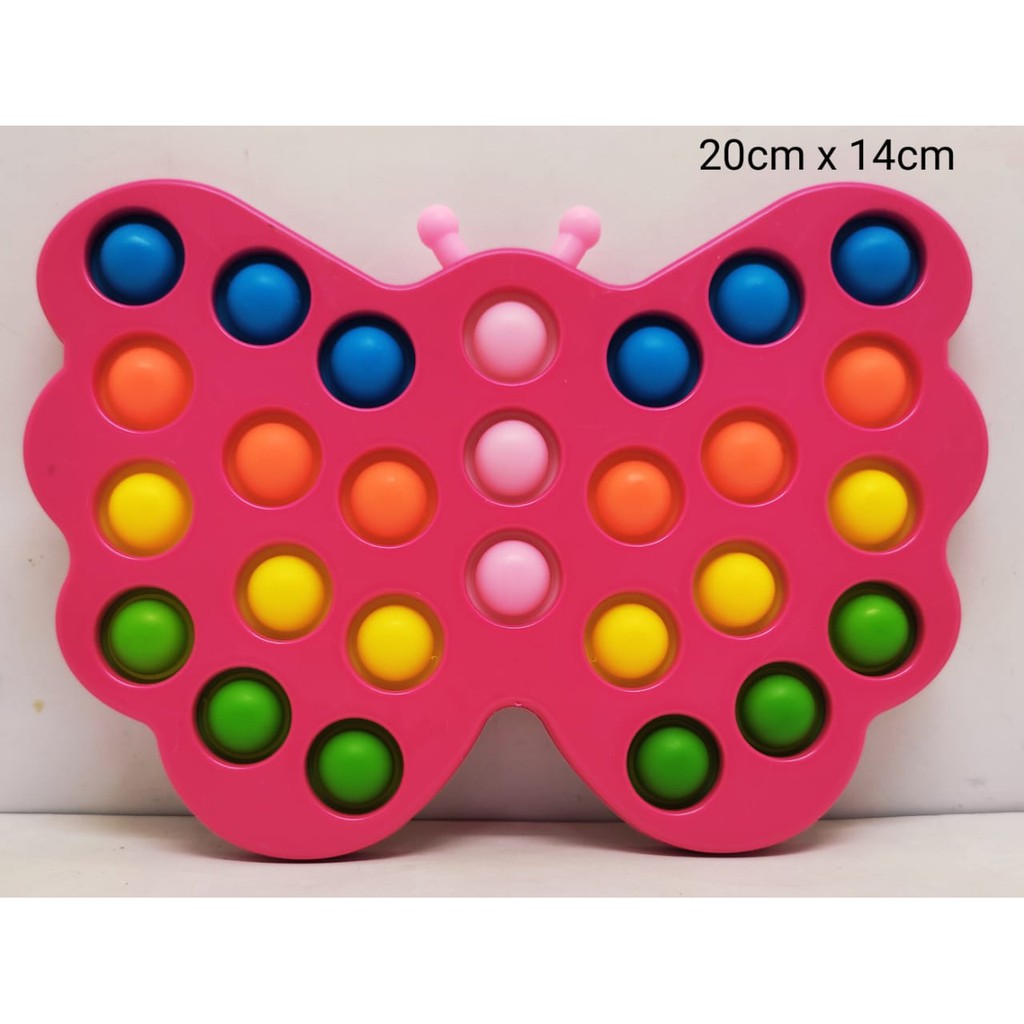 Terbaru Mainan Viral Push Pop It Fidget Toy Among US Kupu-Kupu-4