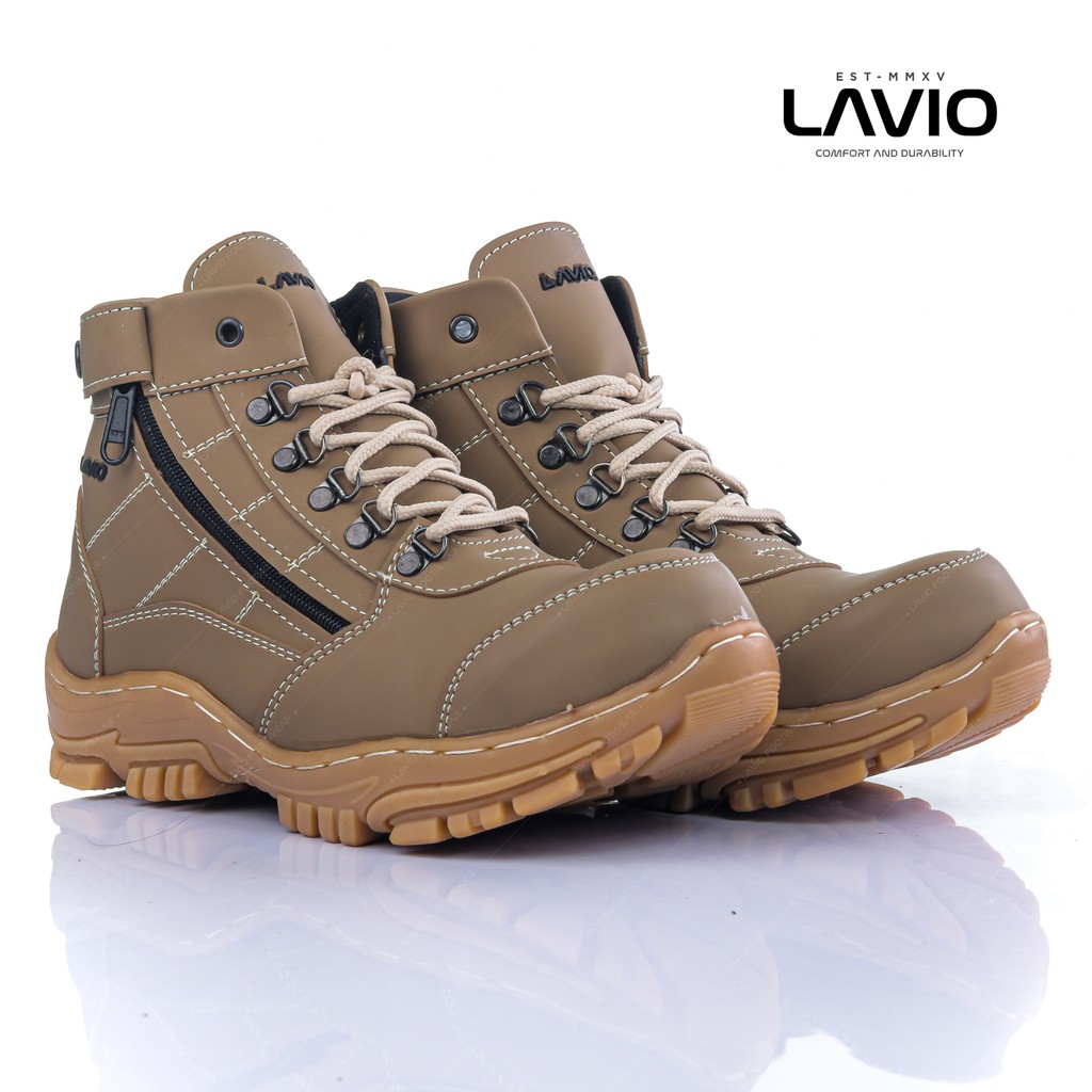 Sepatu Safety Boots Pria Ujung Besi Original Lavio Thief Bisa COD