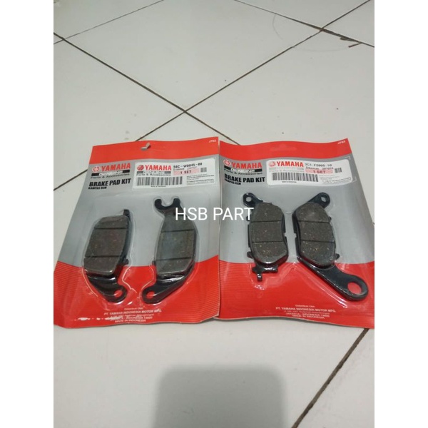 PAKET KAMPAS REM CAKRAM DEPAN BELAKANG YAMAHA VIXION OLD NEW NVL ORI