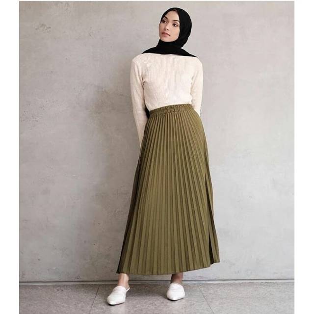 Rok plisket outfit muslim