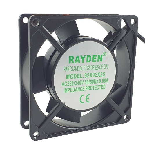 Kipas Pendingin Rayden 9cm 220V Cooling Fan AC 220 Volt 9 x 9 x 2.5 cm