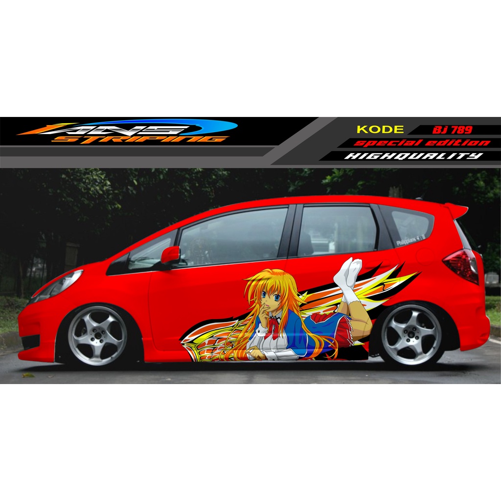 DECAL STICKER TERBARU MOBIL JAZZ BRIO AVANZA SIGRA YARIS / STIKER VARIASI MOBIL / MODIF STICKER MOBIL