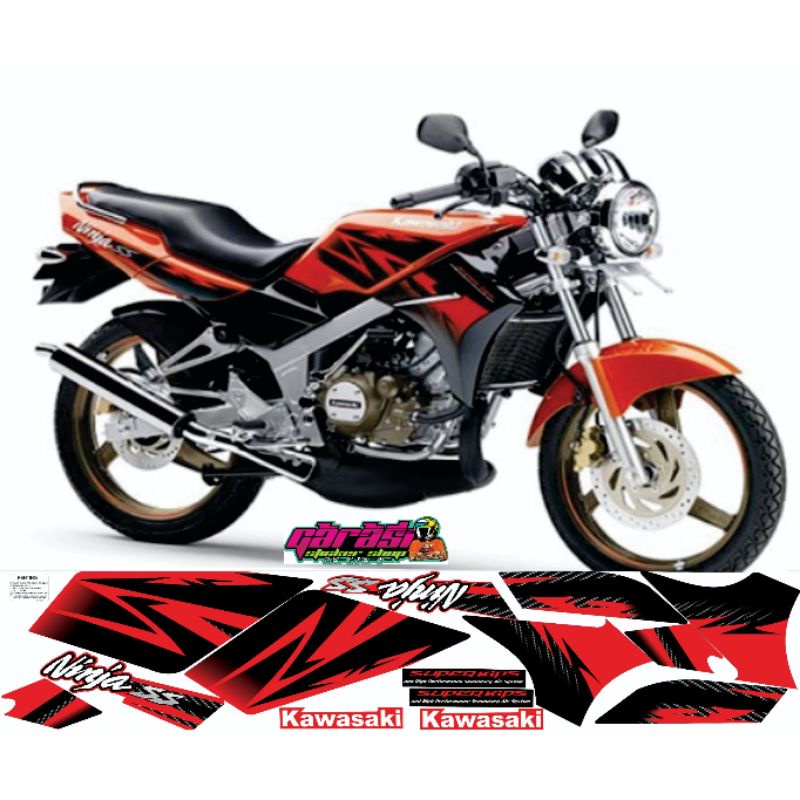 Stiker Striping Ninja Ss SE Orange 2014 Tahan Vernis Transparan uv