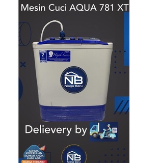 Mesin Cuci Aqua 7 kg 2 Tabung Aqua 7kg QW 781XT Khusus Bogor