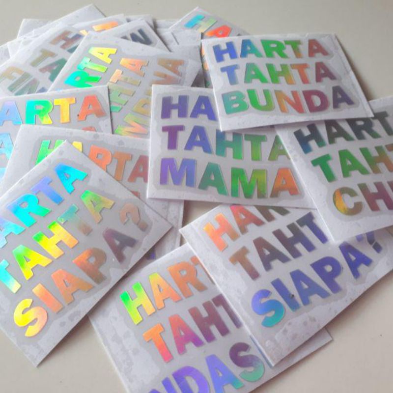 STIKER HARTA TAHTA