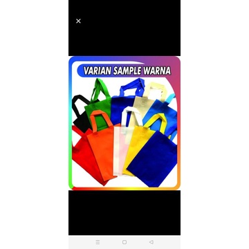 Sablon Tas Press Goodiebag Spunbond Handle - Souvenir Tas 30CM x 40CM