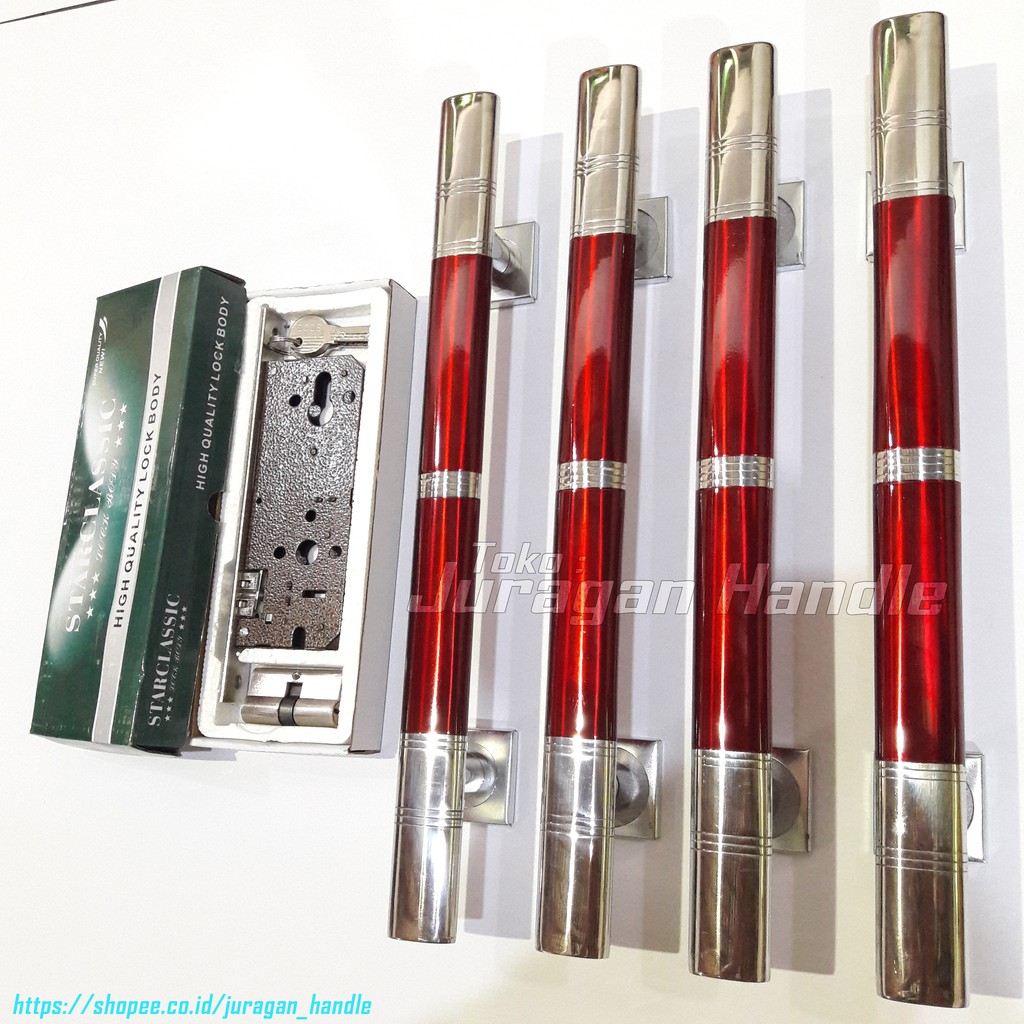 handle pintu rumah kunci set 45 cm gagang pintu rumah kunci set tarikan pintu rumah kunci set