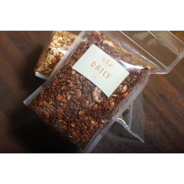 Granola 500 Gr Chocolate Crispy Roasted (Choco Cashew) by YDG - Cereal Oat