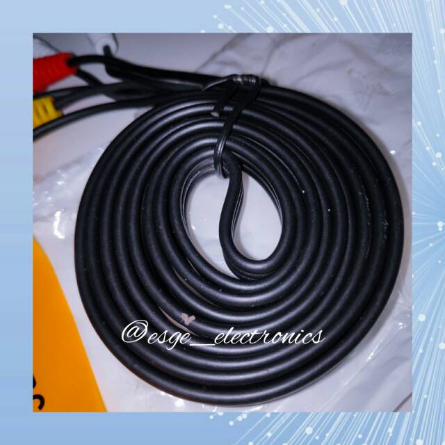 ORIGINAL ORENCHI KABEL TV DVD AUDIO VIDEO AV LURUS JACK LETTER L 1,5 METER 3 PIN MURAH KABEL AUDIO