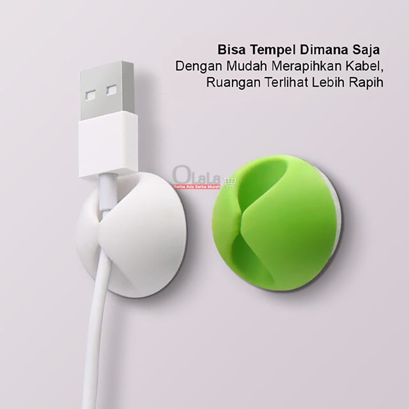 MINI CABLE HOLDER / KLIP PENJEPIT KABEL 6 PCS OLL-1238