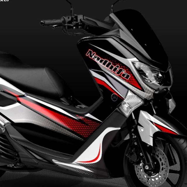 Decal nmax putih simple premium