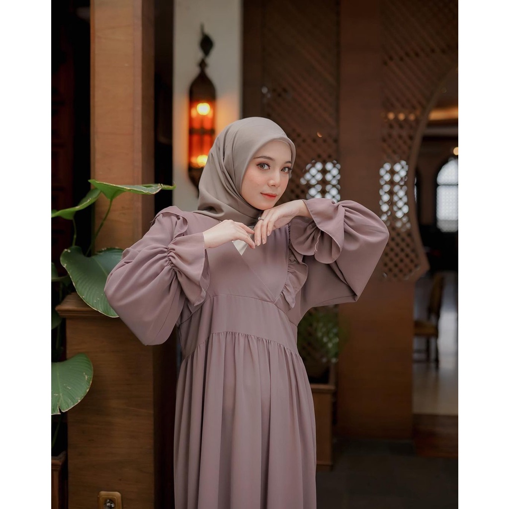 100% REALPICK abigail dress dewasa terbaru kekinian milenial // harga promo bahan ceruty babydoll cocok digunakan acara formal maupun non formal (7)