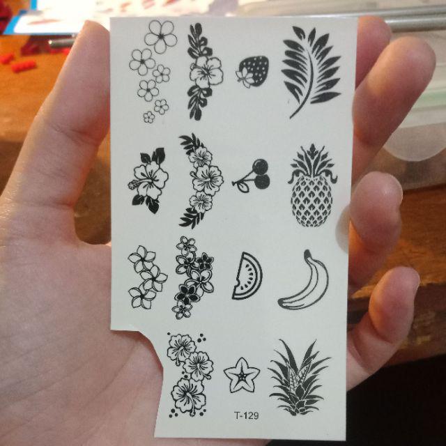 Katalog lengkap Seri T Small Size Temporary Tattoo tato  