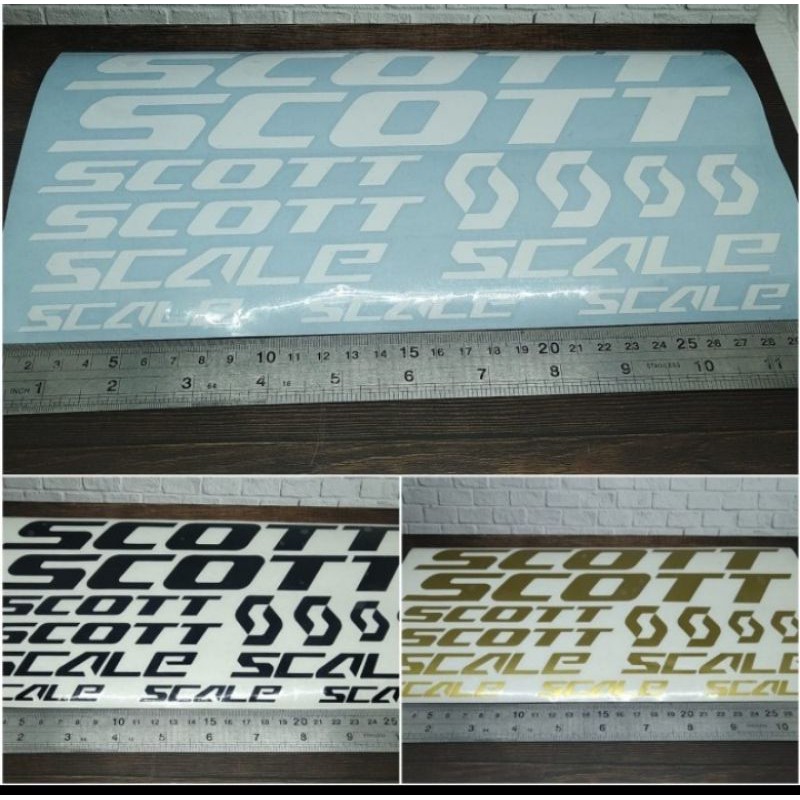 Cutting Sticker Sepeda MTB Scott