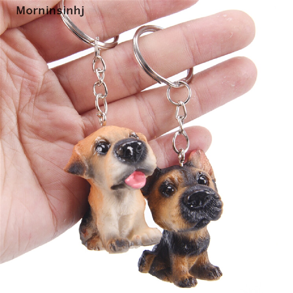 Mornin Lovely Resin Hewan Anjing Peliharaan Gantungan Kunci Key chains Gantungan Kunci Random Hadiah Perhiasan id