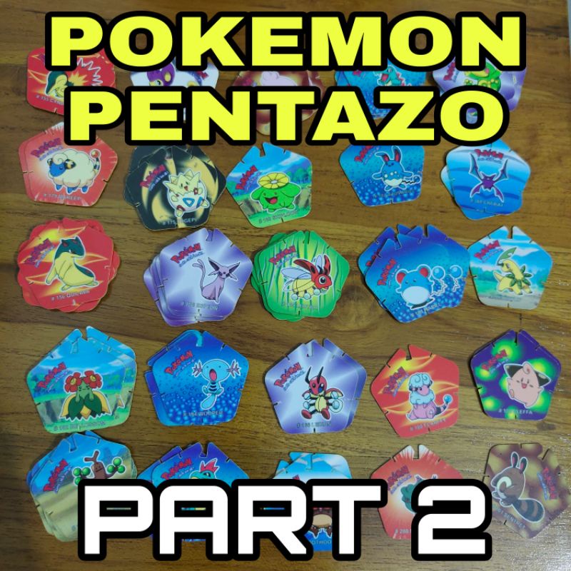 Tazos Tajos Pokemon Pentazo Generasi 4 Hadiah Chiki Rare Muluss (PART 2)