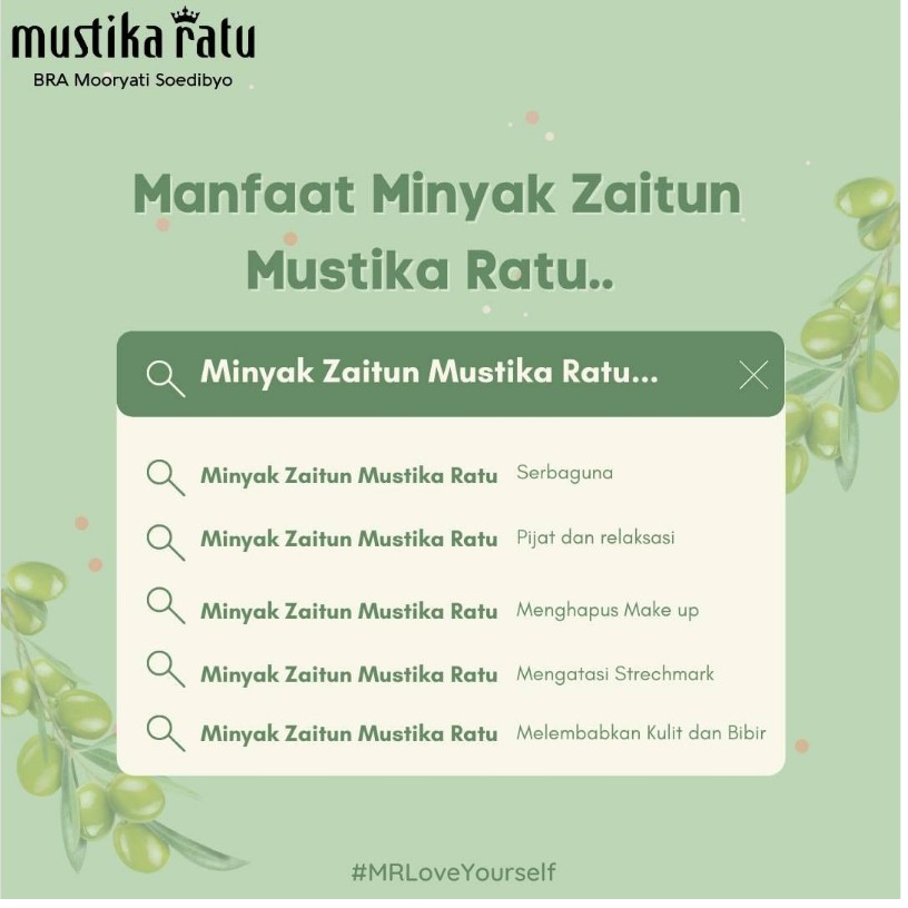 Mustika Ratu Minyak Zaitun 75ml | 175ml