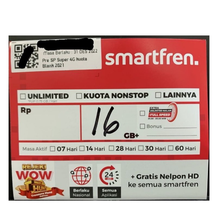 PERDANA SMARTFREN 17GB COCKTAIL 10HARI