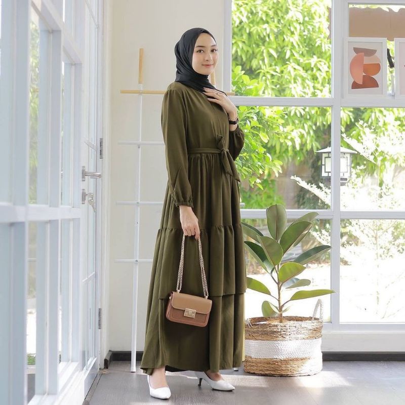 PROMO GAMIS MURAH/Gamis Busui/Gamis syari/Gamis Azzara fit to XL