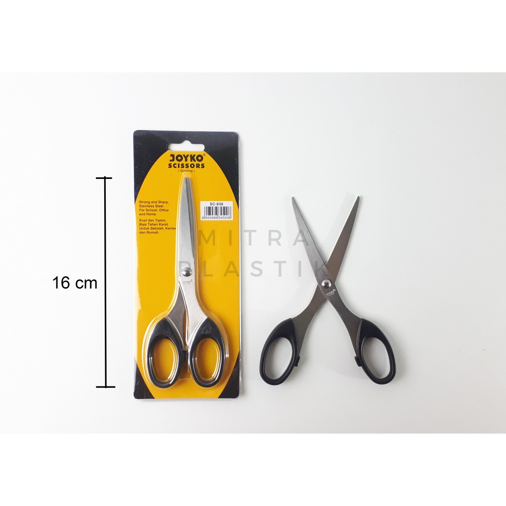 Gunting Joyko SC838 Gunting Stainless Kertas Sedang Kantor Tajam SC-838 Kecil