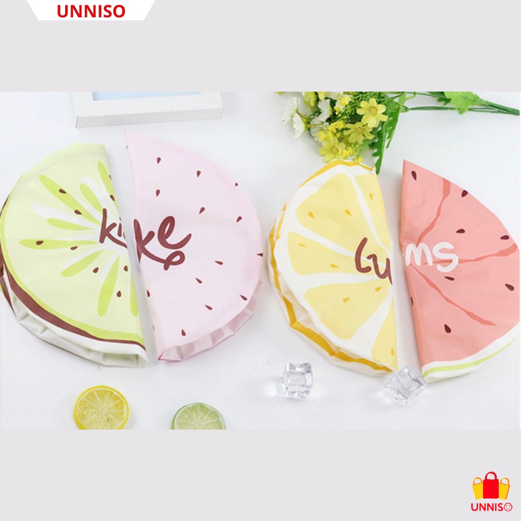 UNNISO - Shower Cap Waterproof Motif Buah Buahan SC9