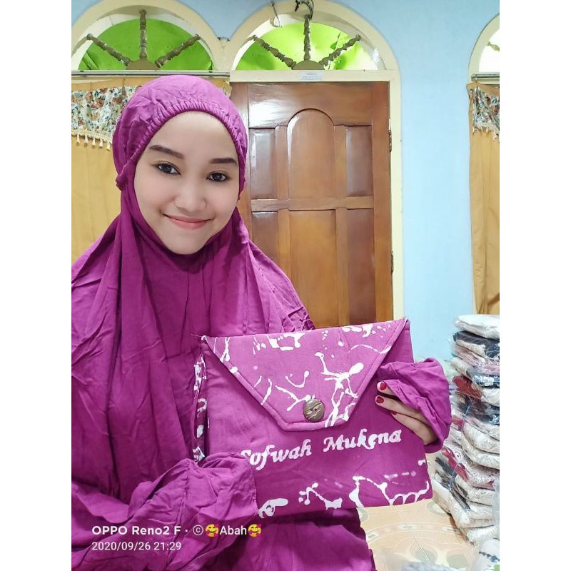 mukena bahan twill rayon premium adem