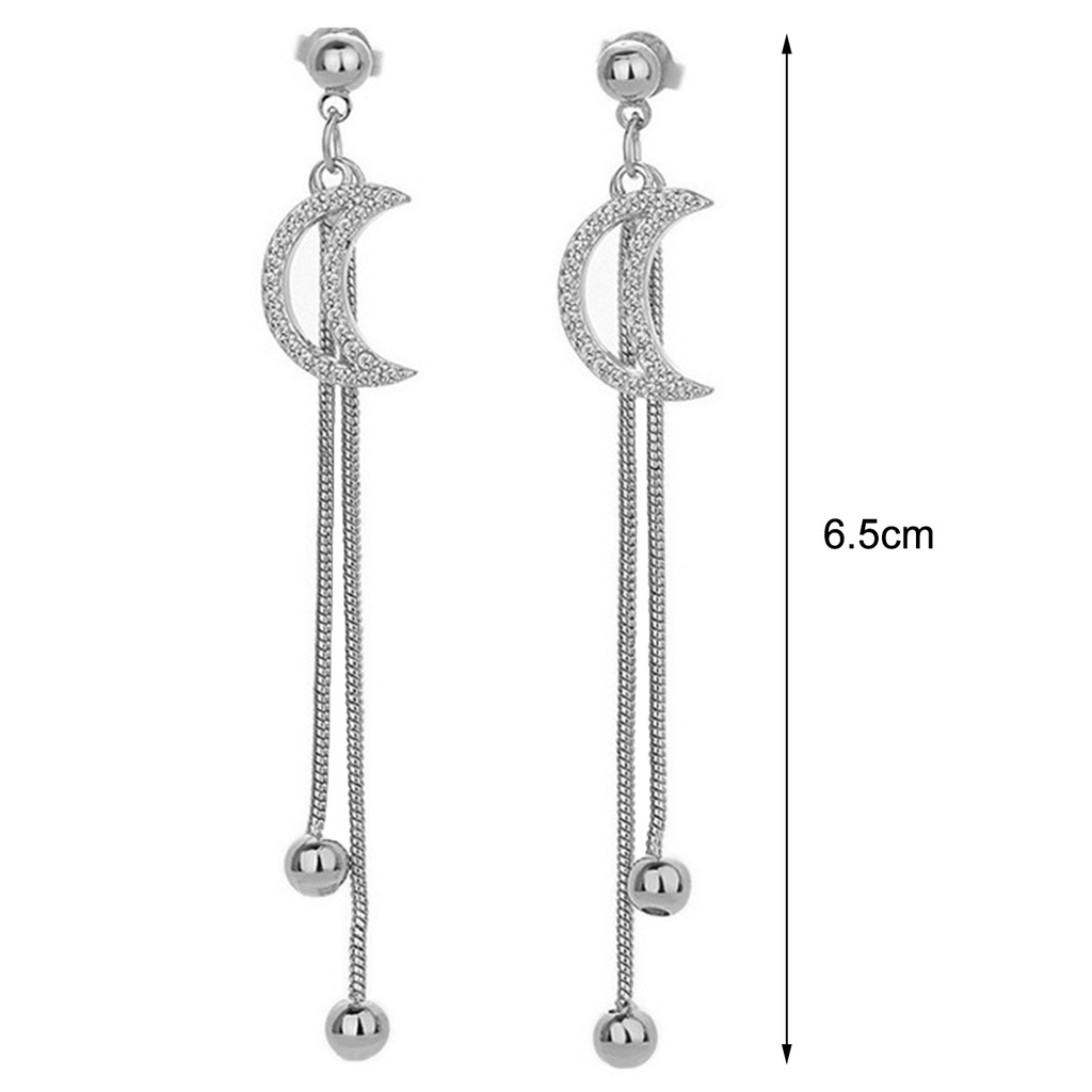 Hu Hu Hu Hu Hu Alat Bantu Pasang Kacamata♡ 1 Pasang Anting Stud Rumbai Berlian Imitasi Anti Gores Untuk Perlengkapan Dress