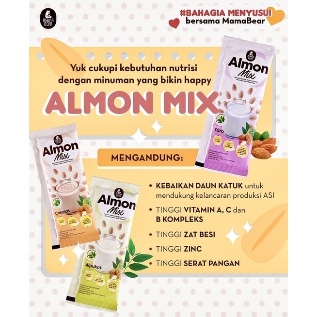 Mama bear almon mix susu almond daun katuk 30 gram