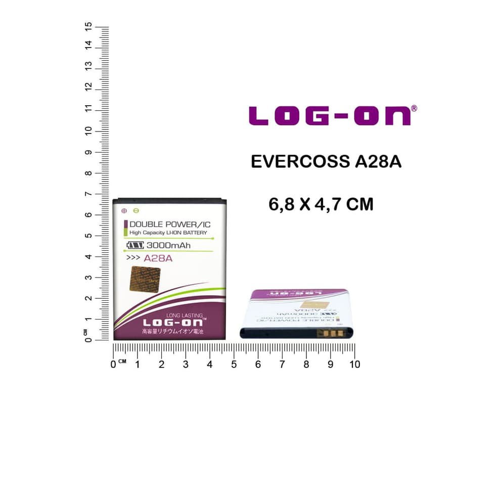 BATERAI EVERCOSS A28A - LOG ON DOUBLE POWER BATTERY BATRE