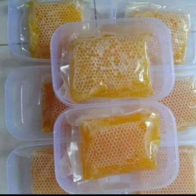 

*MADU KITA* - *Madu Sarang Raw Honeycomb Asli Murni Melifera* Original 250/500 gram