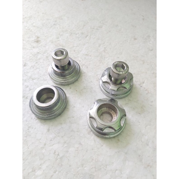 RING T ATAS SEKOK DEPAN NINJA RING SEGI TIGA ATAS NINJA SET BAUT L STANLIS M10  BAUT 14 MANISAN RING