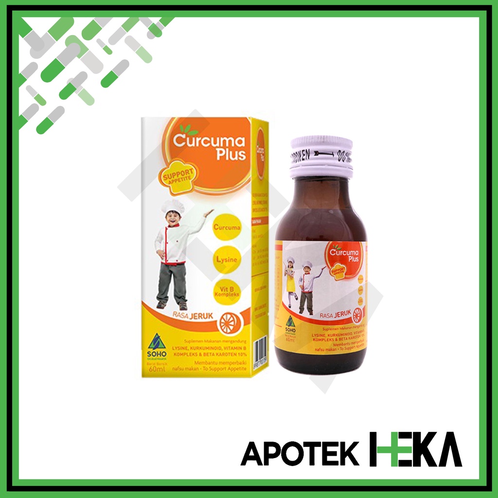 Curcuma Plus Lysine 60 ml - Sirup Penambah Nafsu Makan Anak (SEMARANG)