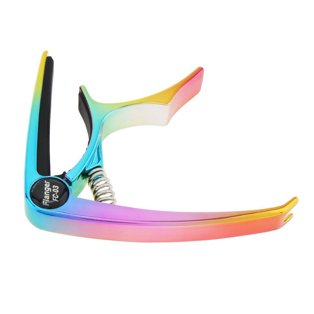 Capo Gitar Bahan Metal Zinc Alloy Warna-Warni Dengan Pin Penarik