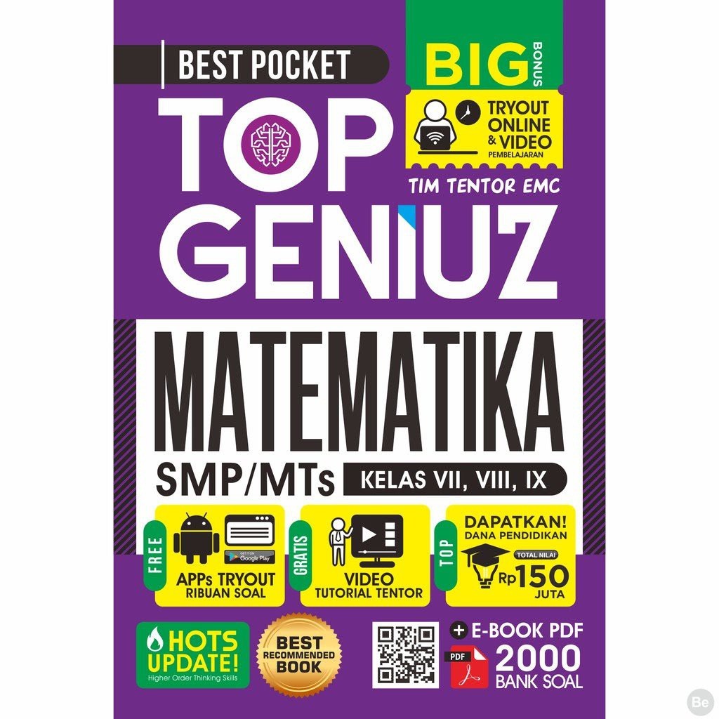 BUKU SOAL BEST POCKET TOP GENIUS MATEMATIKA,IPA SMP-MATEMATIKA SMP