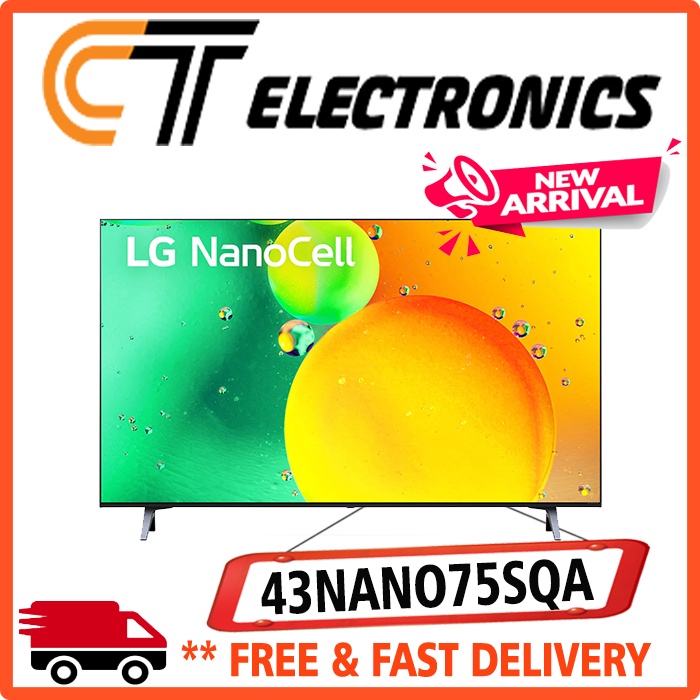 LG LED 43 INCH NANO CELL SMART TV 4K 43NANO75SQA 43NANO75 43NANO CELL